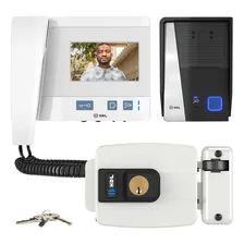 Vídeo Porteiro Eletrônico Hdl Com Fechadura Elétrica Hdl C90 Cor Branco Foto  mini 1