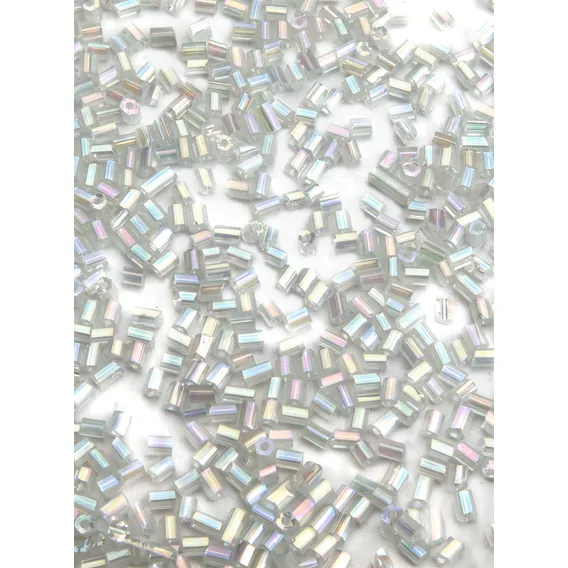 Vidrilho - Pacote Com 500g Cor Transparente Irisado (furta-cor) - Cor 161 Diâmetro 2 Mm Foto 1