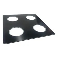 Vidro De Substituição Para Porta Do Forno Mueller Fratello Vetro 4 Bocas Cor Preta Foto mini 1