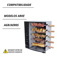 Vidro Para Porta Churrasqueira Arke 5 Agr/aer05 Vitta Com Cola translucido Foto mini 3