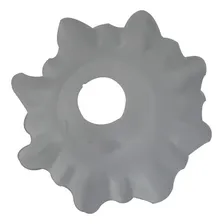 Vidro Tulipa Rei Fosco Lustre Luminaria Abajur Bocal 5,5cm Foto mini 3