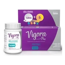 Vigora Plus Homem Cálcio Calcium +vit D3 C/ 60 Cápsulas Foto mini 2