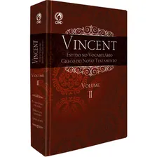 Vincent Estudo No Vocabulário Grego Testamento Vol 2 Foto mini 1