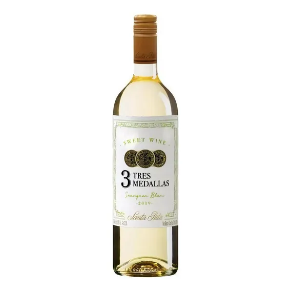 Vinho 3 Medallas Sweet Sauvignon Blanc 750ml Santa Rita Foto 1
