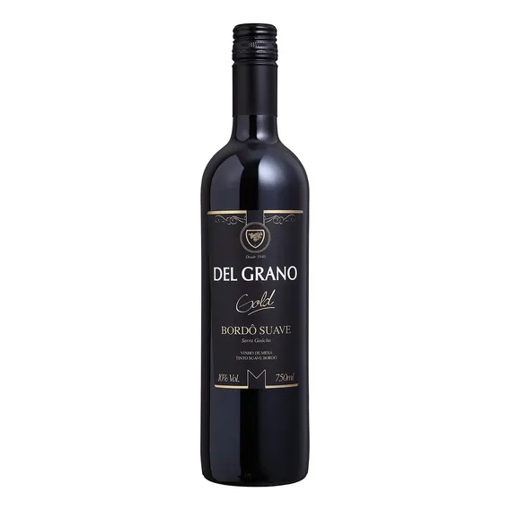 Vinho Bordo Tinto Suave De Mesa Del Grano Gold 750ml Foto 1