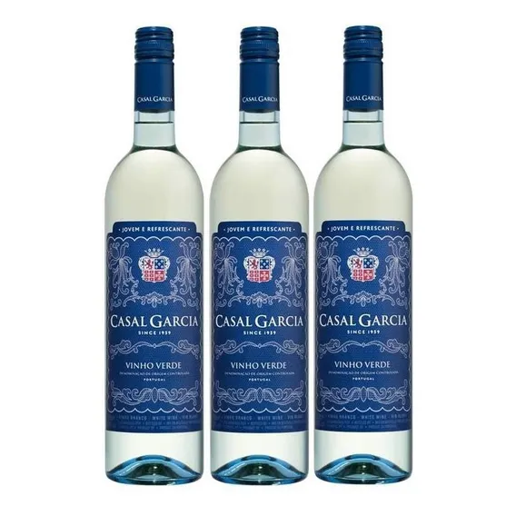 Vinho Casal Garcia Branco 750ml 03 Unidades Foto 1