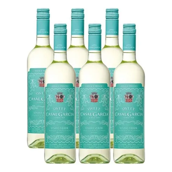 Vinho Casal Garcia Sweet Branco Suave 750ml 06 Unidades Foto 1