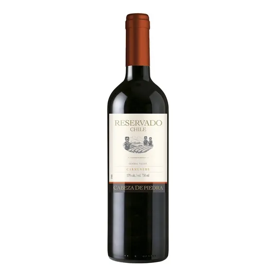 Vinho Chileno Reservado Cabeza De Piedra Carmenere 750 Foto 1