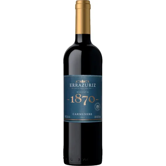 Vinho Chileno Tinto Reserva 1870 Errazuriz Carménère 750ml Foto 1