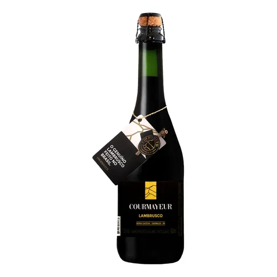 Vinho Courmayeur Frisante Lambrusco Tinto Suave 660ml Foto 1