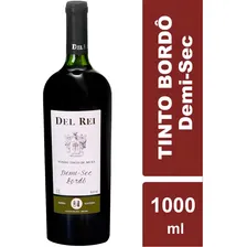 Vinho De Mesa Tinto Demi-sec Del Rei Bord么 1 Litro Brasil Rs Foto mini 4
