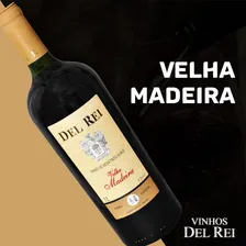 Vinho De Mesa Tinto Suave Velha Madeira Del Rei 1 Litro Foto mini  2
