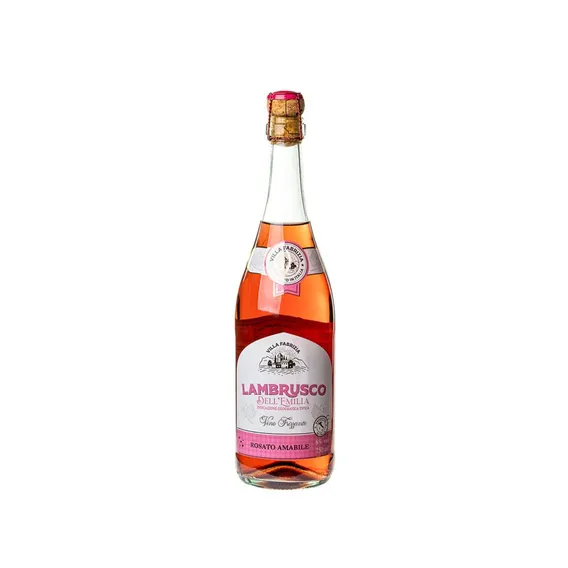 Vinho Frisante Lambrusco Rosé Suave 750ml Villa Fabrizia Foto 1