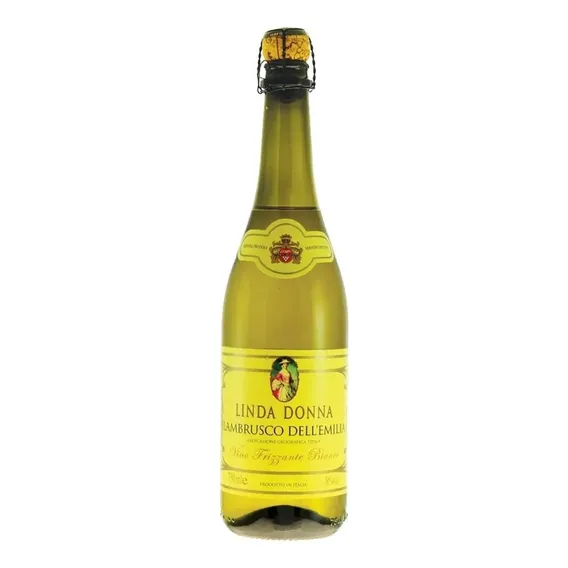 Vinho Frizante Linda Donna Lambrusco Branco Suave 750ml Foto 1