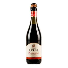 Vinho Italiano Tinto Suave Frisante Lambrusco Cella 750ml Foto  mini 1