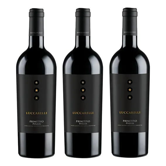 Vinho Luccarelli Primitivo 750ml 03 Unidades Foto 1