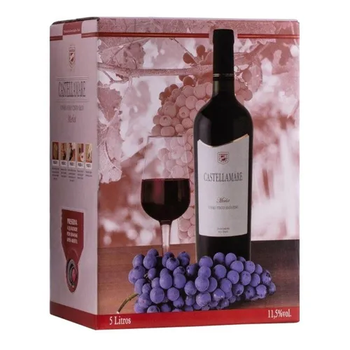Vinho Merlot Castellamare Bag-in-box 5 L Foto 1