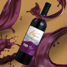 Vinho Orgânico Bordô Tinto Seco De Cezaro 750ml Serra Gaúcha Foto mini 2