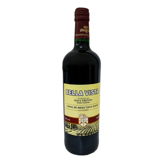 Vinho Tinto Bella Vista Suave 750ml Bordo Foto 1