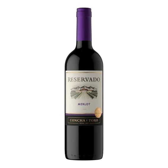 Vinho Tinto Chileno Merlot 750ml Reservado Concha Y Toro Foto 1