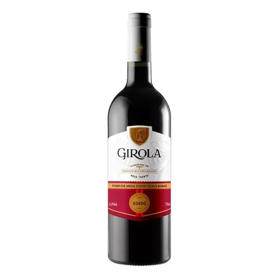 Vinho Tinto De Mesa Suave Bord么 Girola Garrafa 750ml Foto 1