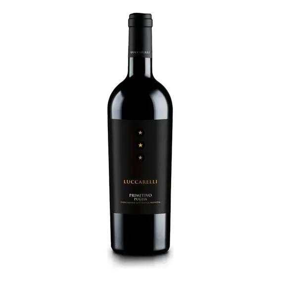 Vinho tinto meio seco Primitivo Luccarelli 750 Foto 1