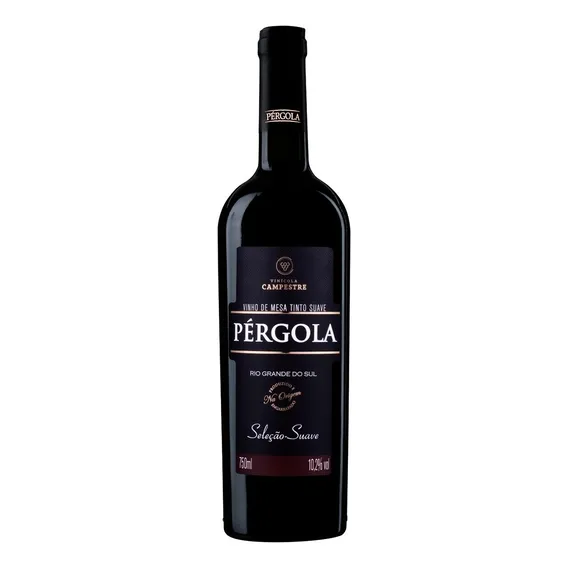 Vinho Tinto Suave De Mesa Seleçao Pergola Garrafa 750ml Foto 1