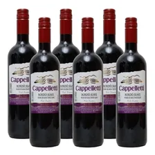 Vinho Tinto Suave Nacional Bord么 Cappelletti Kit 6 Foto mini 1