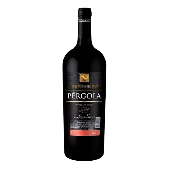 Vinho Tinto Suave Pérgola Seleção 1 Litro Foto 1