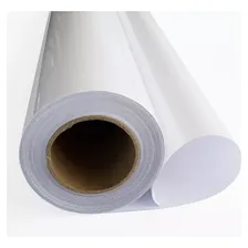 Vinil Adesivo Branco Fosco Jato De Tinta Bobina 0,61x20m Foto mini 1