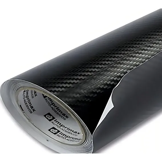 Vinil Adesivo Envelopamento Fibra Carbono Preto - 1m X 40cm Foto 1
