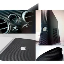 Vinil Adesivo Envelopamento Fibra Carbono Preto - 1m X 40cm Foto mini 4