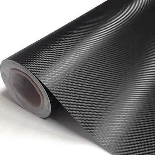 Vinil Adesivo Envelopamento Fibra Carbono Preto - 2m X 50cm Foto 1