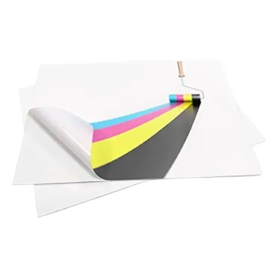 Vinil Adesivo P/ Jato De Tinta Branco Brilho 10 Folhas A4 Foto 1