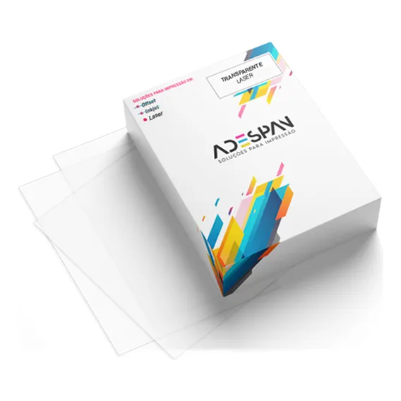 Vinil Adesivo Transparente Laser A4 Prova D'água 10 Folhas Foto 1