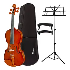 Viola Classica De Arco Eagle Va150 Breu+ Espaleira Partitura Foto mini 1
