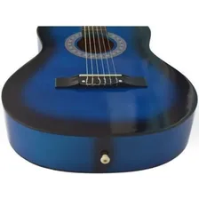 Violão Acústico Clássico Aubvo617 Blueburst Cor Azul Foto mini  2