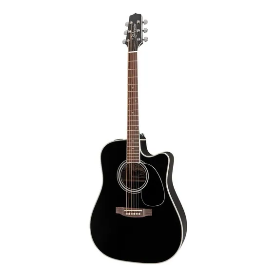 Violão acústico Takamine G EF341SC para destros preta brilhante Foto 1