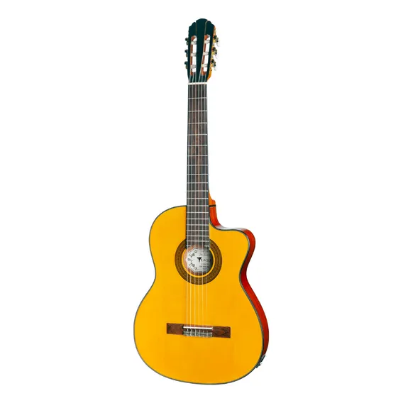 Violao Eagle Ch800f Vg Flat Cutaway Ativo Natural Foto 1