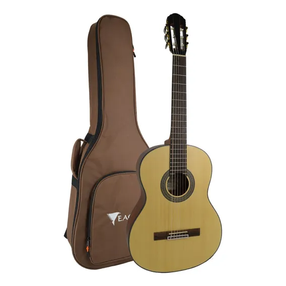 Violao Eagle Dh69 Classico Nylon Mogno Pro Series + Capa Cor Satin Natural Orientação Da Mão Destro Foto 1