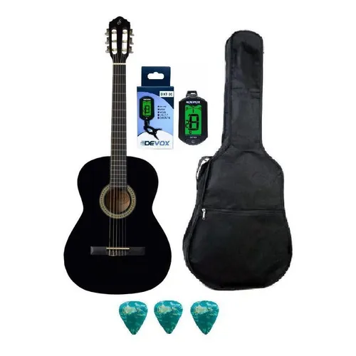 Violao Giannini Acustico Nylon Start N14 Preto + Kit Foto 1