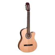 Violão Shelby Eletroacústico Nylon Clássico com Cutaway Natural Acetinado Sn61c Tampo em Abeto Foto  mini 1