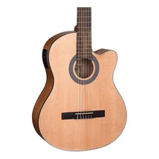 Violão Shelby Eletroacústico Nylon Clássico com Cutaway Natural Acetinado Sn61c Tampo em Abeto Foto mini  3