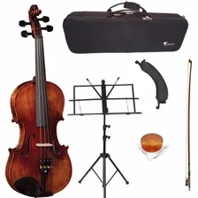 Violino Eagle Vk544+espaleira+partitura+breu+arco+case Cor Natural Foto mini 1