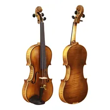 Violino Feito À Mão Modelo Strad 4/4 Fundo Inteiro Foto mini 2