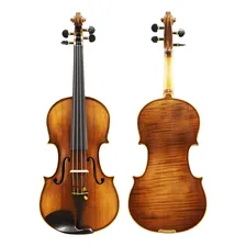Violino Feito À Mão Modelo Strad 4/4 Fundo Inteiro Foto mini 1