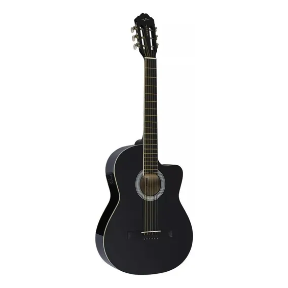 Violão acústico Vogga VCE300 black Foto 1