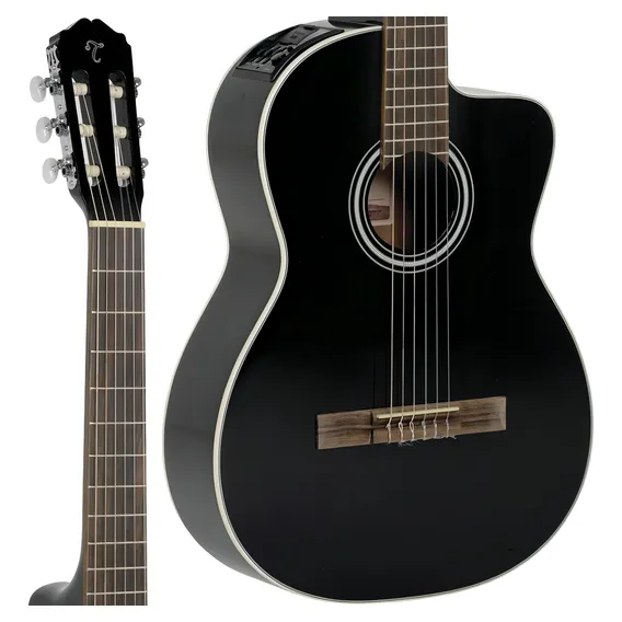 Violão Elétrico Takamine Gc2ce Preto Nylon Brilhante Foto 1