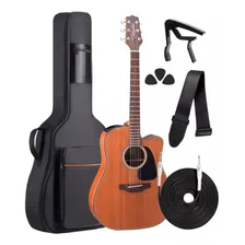 Violão Eletrico Takamine Gd11 Mce + Kit Completo Capa Luxo Cor Natural Foto mini 1