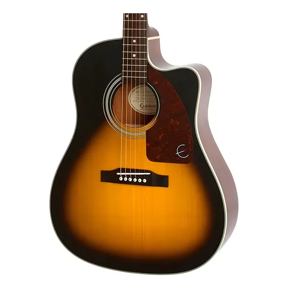 Violão EpiPhone Aj210ce Outfit Folk Sunburst Elétrico Foto 1